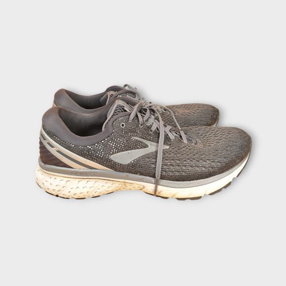 Mens Brooks GHOST Gray Running Shoes Sneakers Size 11.5 WIDE (2E) main image 8